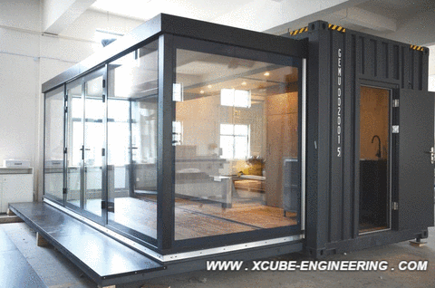 modular, extendable container hotel room, modular pod ...